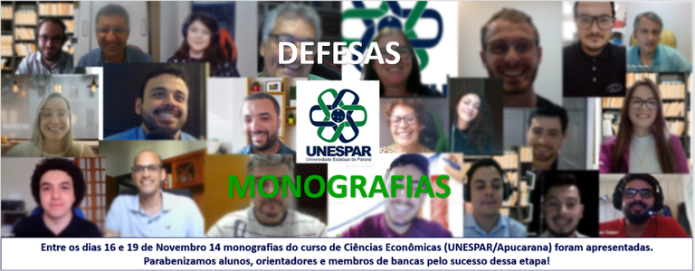 Defesas de Monografias UNESPAR/Apucarana