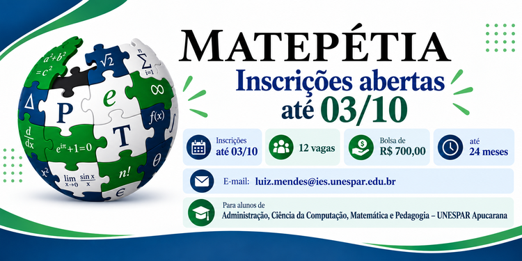 📢 INSCRIÇÕES ABERTAS – PROJETO MATEPÉTIA