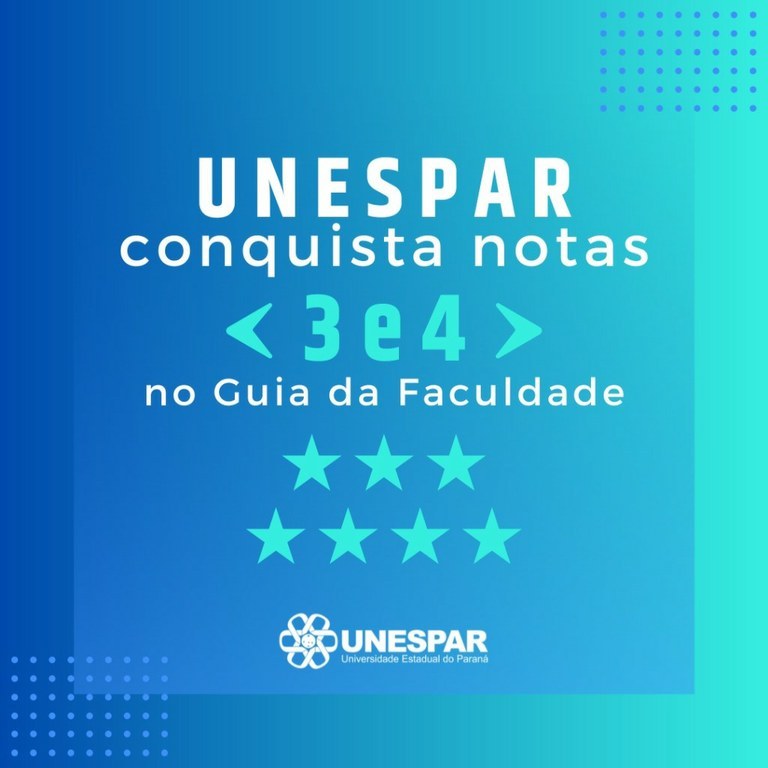 20 cursos da Unespar obtêm 4 estrelas no Guia da Faculdade de 2023