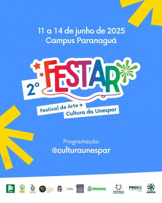 O Festival levará a arte e a cultura aos espaços públicos do município