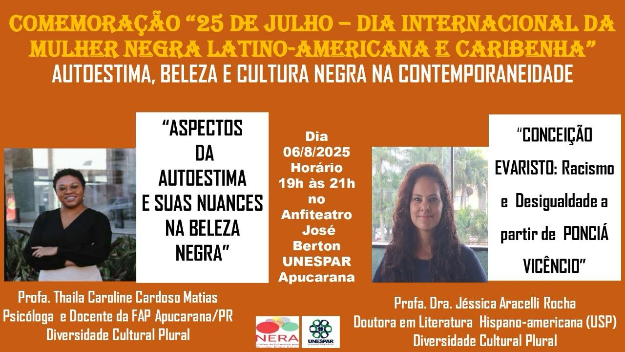 A Unespar comemorará o Dia da Mulher Negra Latino-Americana e Caribenha