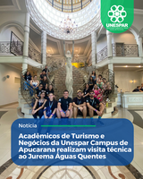 Atividade integrou projeto interdisciplinar que aproxima teoria e prática na formação dos estudantes do curso de Turismo e Negócios