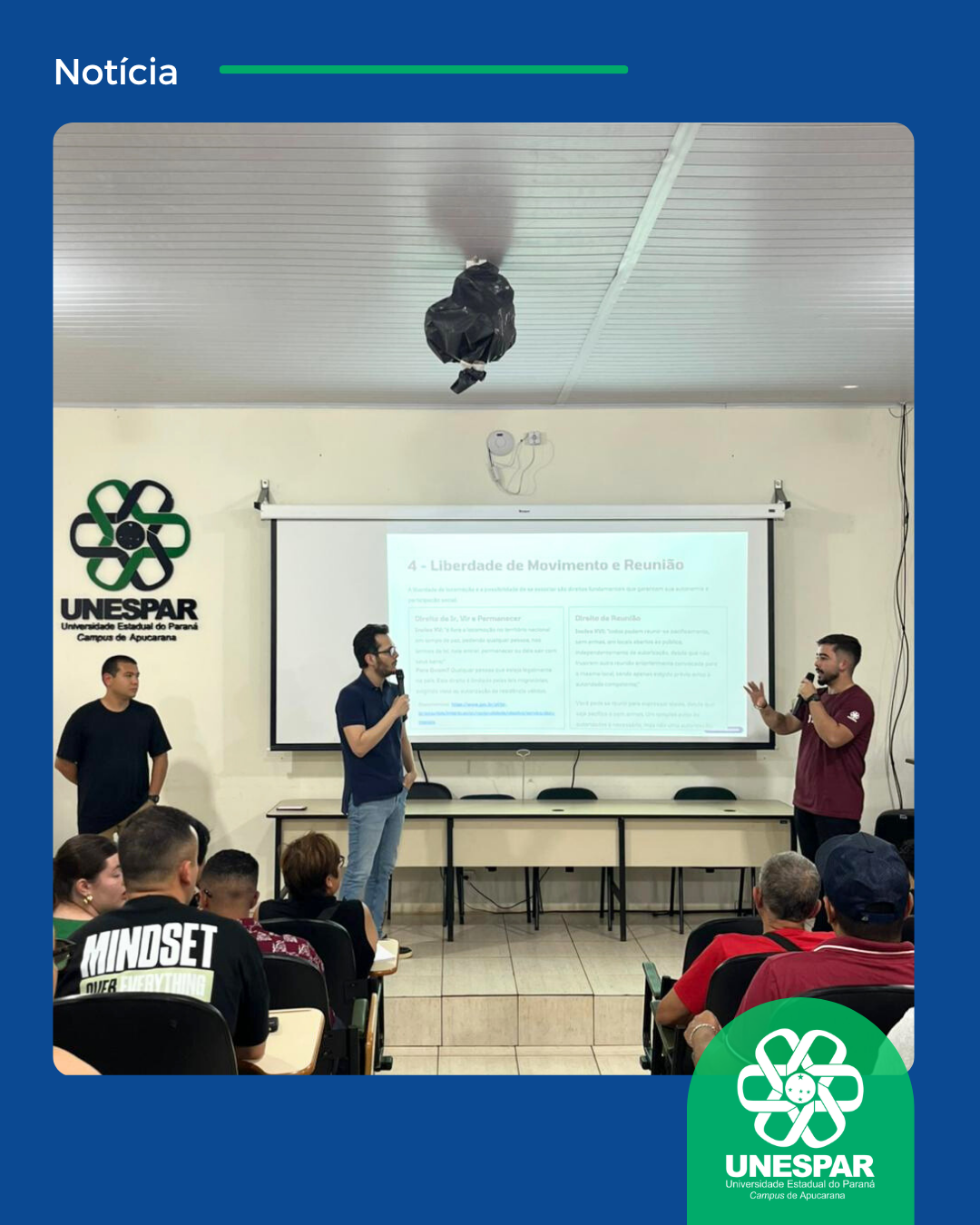 Acadêmicos do Curso de Direito da Unespar - Campus de Apucarana participam do projeto de extensão “Português para Estrangeiros”