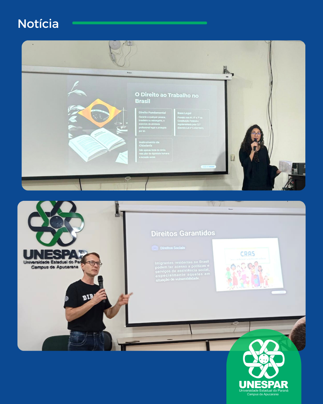 Acadêmicos do Curso de Direito da Unespar - Campus de Apucarana participam do projeto de extensão “Português para Estrangeiros”