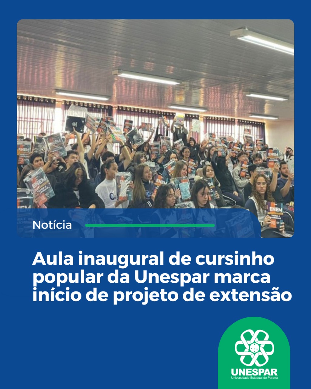 Aula inaugural de cursinho popular da Unespar marca início de projeto de extensão