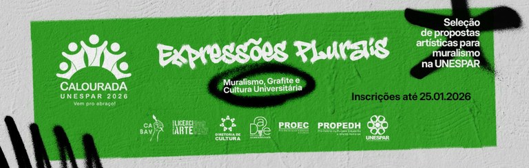 Calourada 2026 abre inscrições para seleção de projetos artísticos para ocupar espaços da Unespar