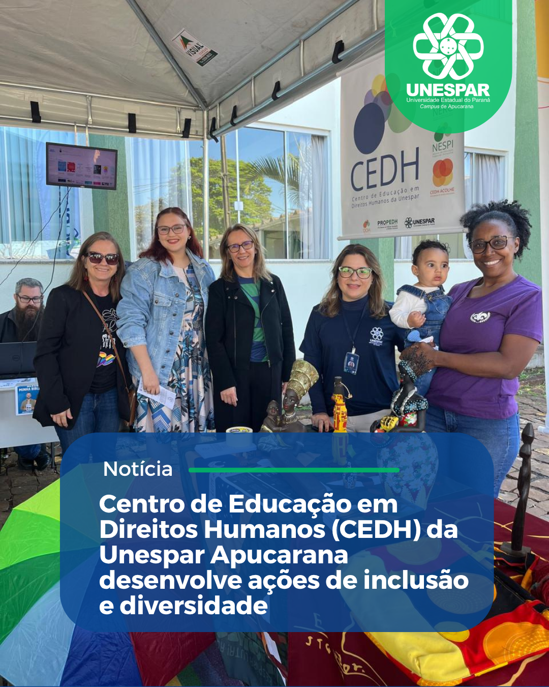 Centro de Educação em Direitos Humanos (CEDH) da Unespar Apucarana desenvolve ações de inclusão e diversidade