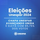 Chapa "Unespar Avançando Unida" é eleita com 85,75% dos votos