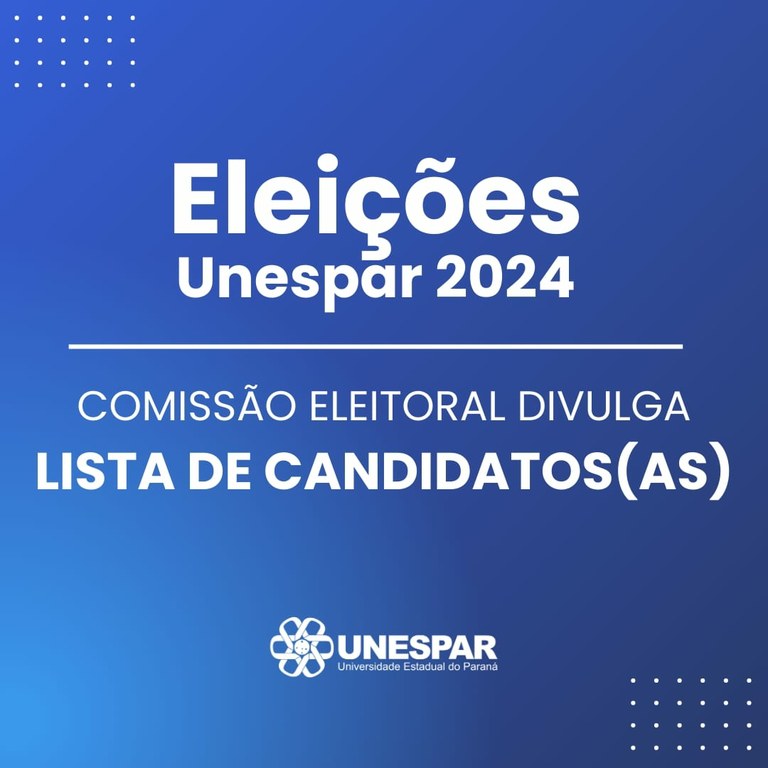 Comissão eleitoral divulga lista de candidatos(as) para cargo de reitor(a) e vice-reitor(a)