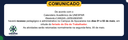 COMUNICADO - RECESSO 