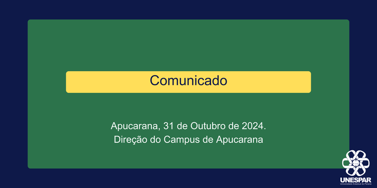 COMUNICADO SOBRE A REABERTURA DO RESTAURANTE UNIVERSITÁRIO - 31/10