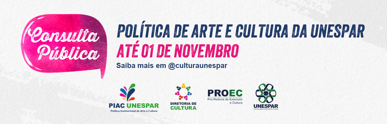 Comunidade universitária tem até 1º de novembro para colaborar com texto final da Política Institucional de Arte e Cultura da Unesp