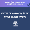  Convocação de estudante para o Programa de Refeições Subsididas