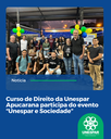 Curso de Direito da Unespar Apucarana participa do evento “Unespar e Sociedade”