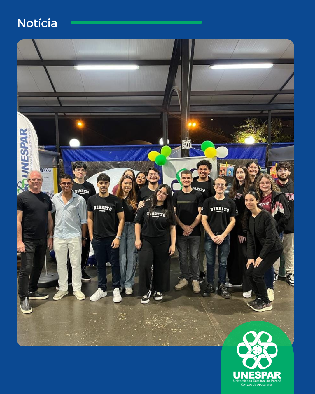 Curso de Direito da Unespar Apucarana participa do evento “Unespar e Sociedade”