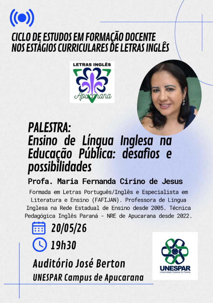 2026 CICLO DE ESTUDOS DIVULGAÇÕES palestra 2 - Elaine.Castro - Unespar Apucarana.png