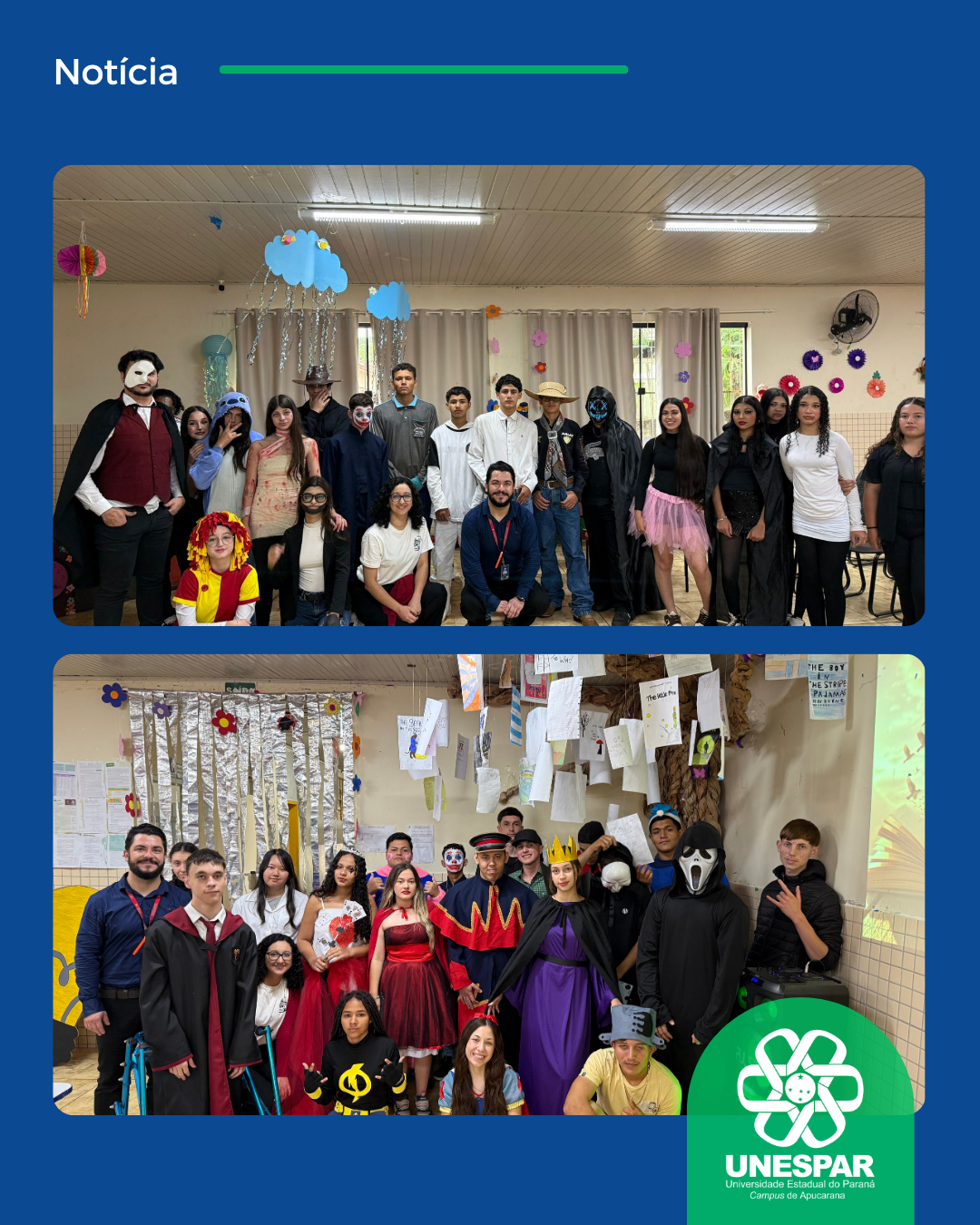 Curso de Letras Inglês do Campus de Apucarana encerra projeto literário com Colégio de Marilândia do Sul