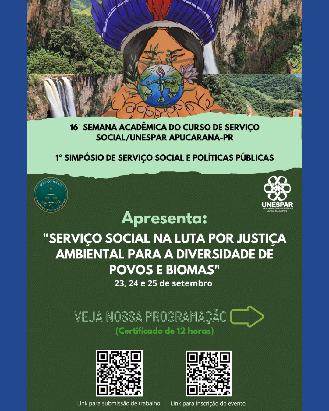 Curso de Serviço Social da Unespar Apucarana promove Semana Acadêmica e Simpósio com foco em justiça ambiental e políticas públicas