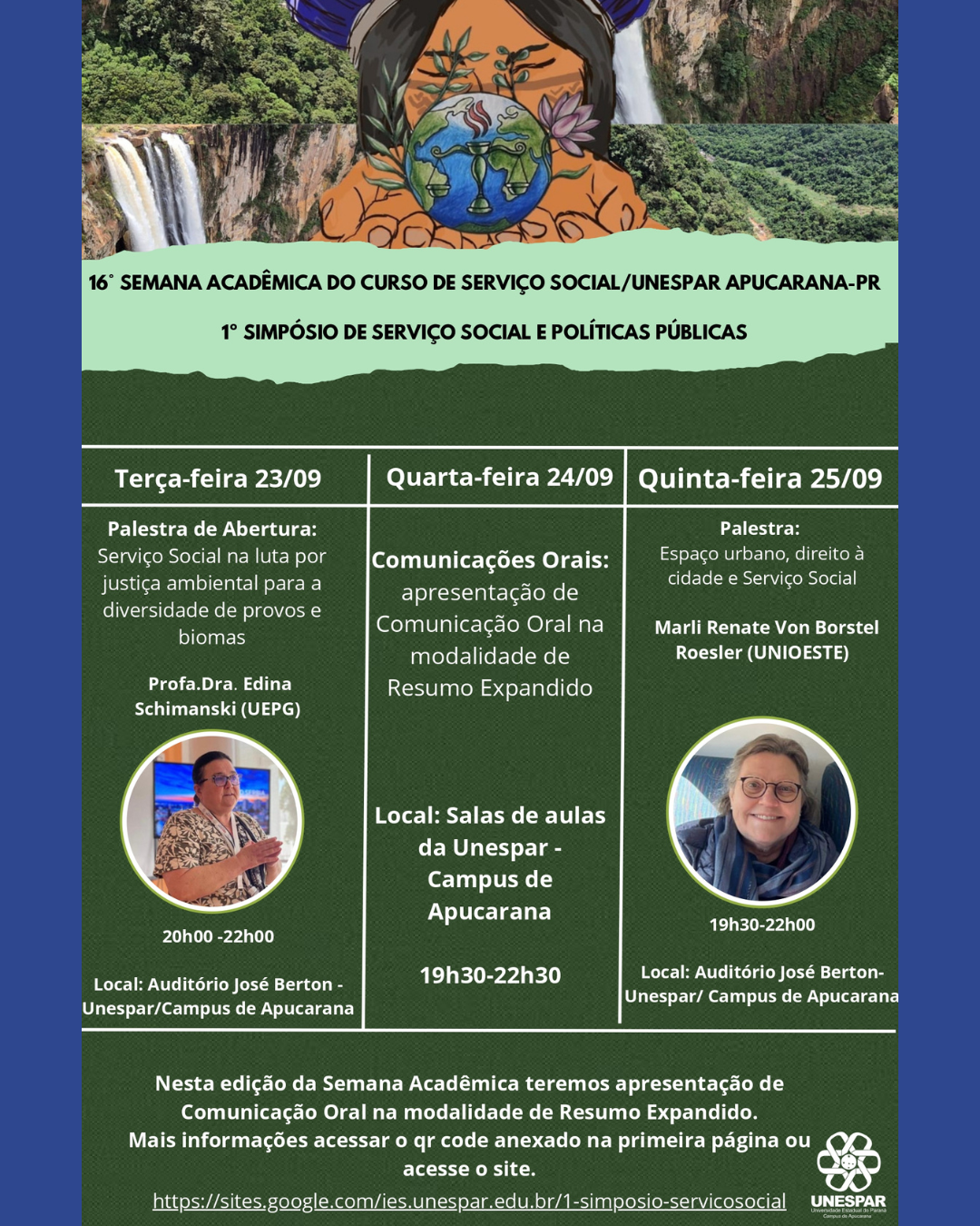 Curso de Serviço Social da Unespar Apucarana promove Semana Acadêmica e Simpósio com foco em justiça ambiental e políticas públicas