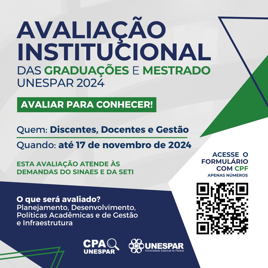 Cursos de graduação e mestrados passam por avaliação institucional