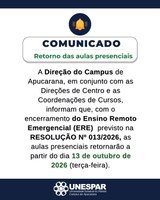 Retorno das atividades acadêmicas presenciais e aplicação de Protocolo de Contingência