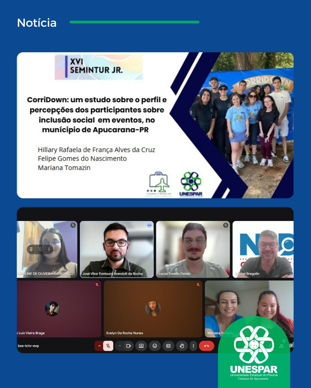 Discentes da Unespar apresentam pesquisas no XVI Encontro Semintur Jr. 2025