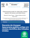 Docente da Unespar Apucarana publica artigo em revista científica dos Estados Unidos