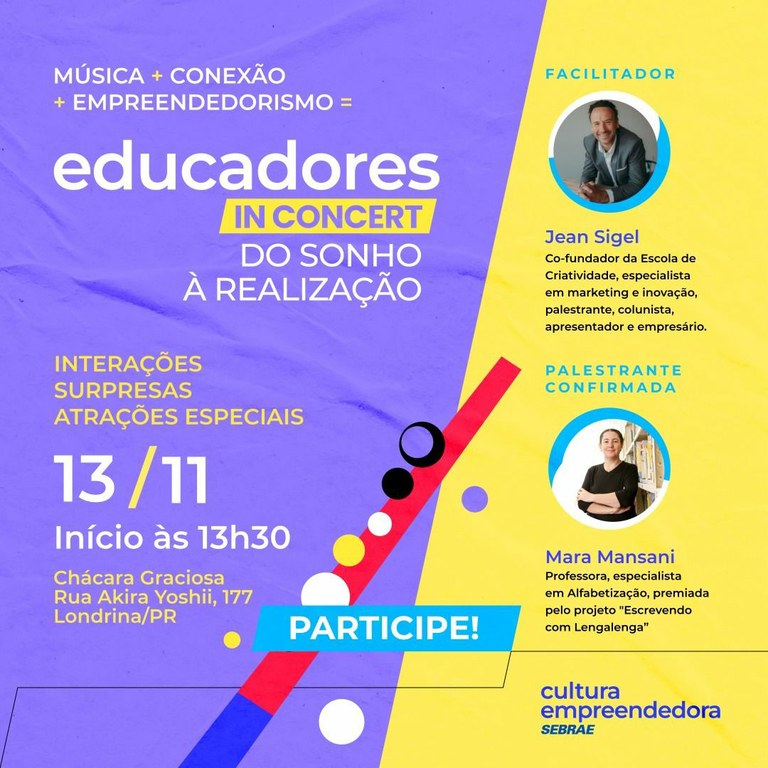 Educadores In Concert - Celebrando a Educação e o Empreendedorismo através da Música e da Conexão