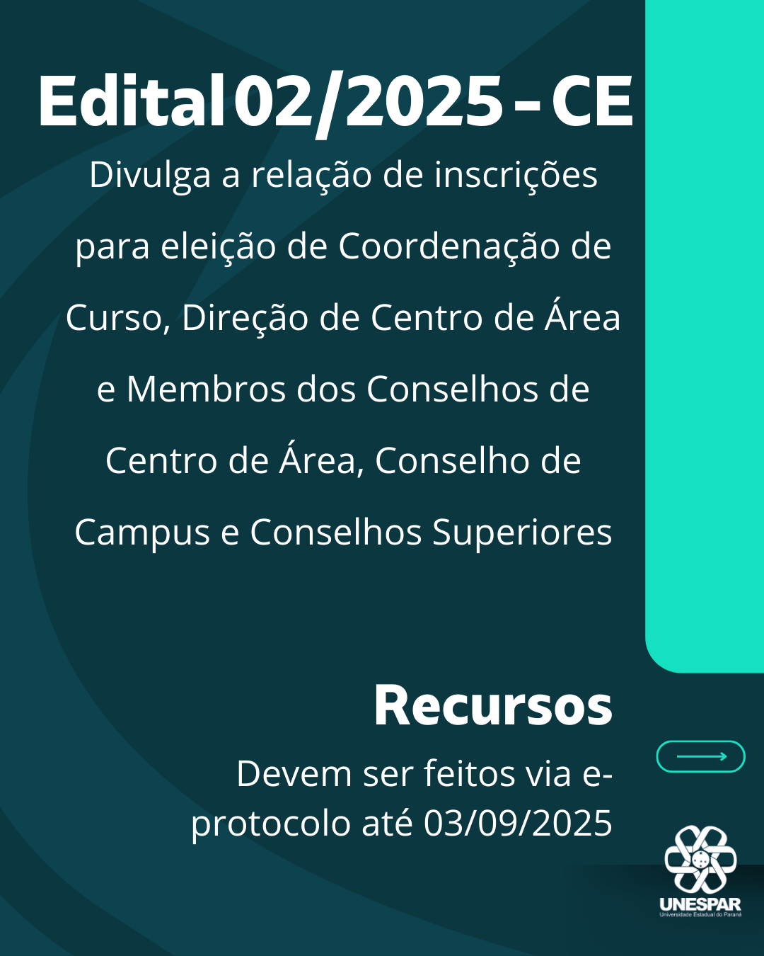Eleições 2025: Edital 002/2025-Comissão Eleitoral divulga a relação de candidatos(as) inscritos(as)