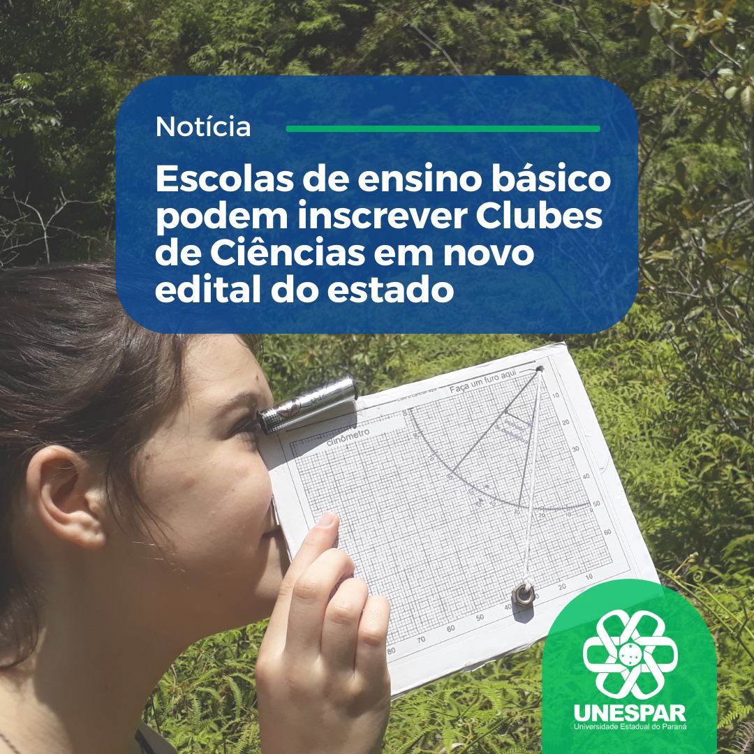 Escolas de ensino básico podem inscrever Clubes de Ciências em novo edital do estado