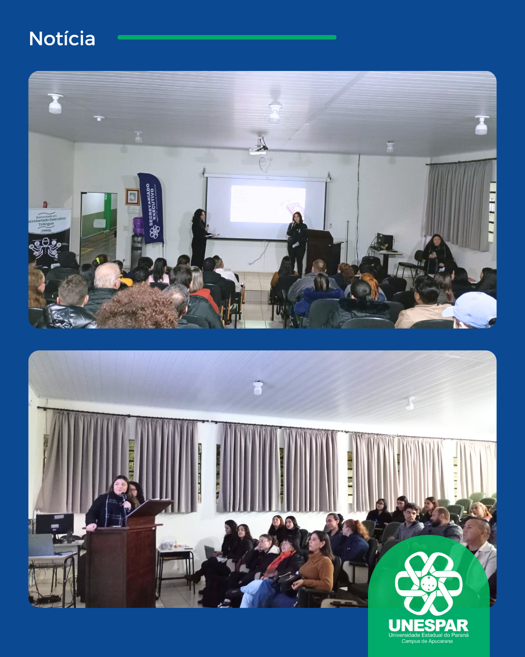 Estudantes do terceiro ano de Secretariado Executivo da UNESPAR realizam 2º módulo do projeto “Language Power”