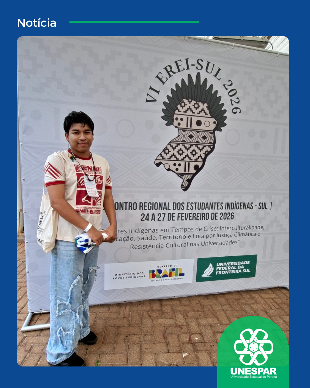 Unespar Campus Apucarana participa do VI Encontro Regional dos Estudantes Indígenas da Região Sul