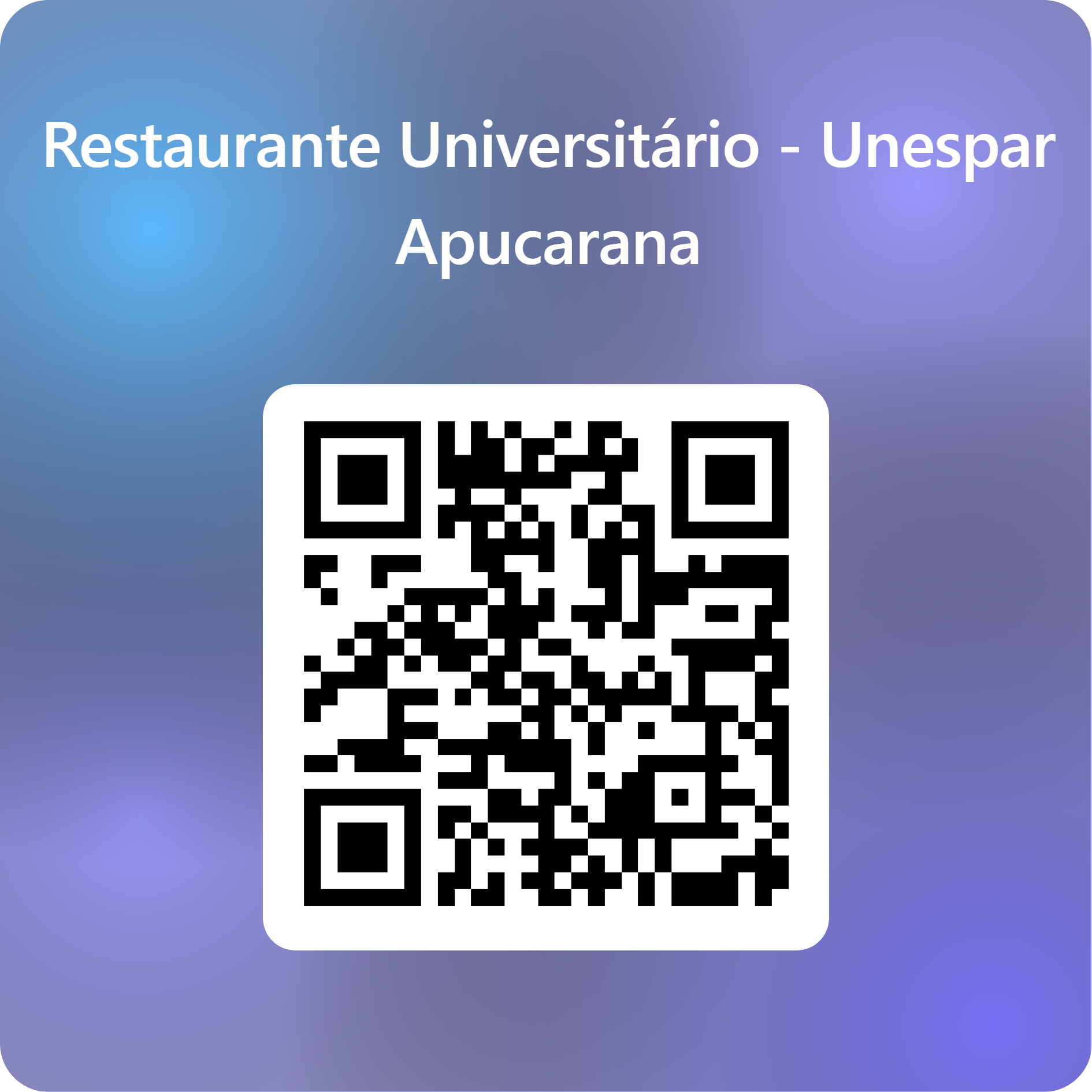 QRCode para Restaurante Universitário - Unespar Apucarana.png