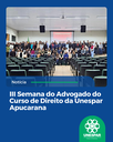 III Semana do Advogado do Curso de Direito da Unespar Apucarana 