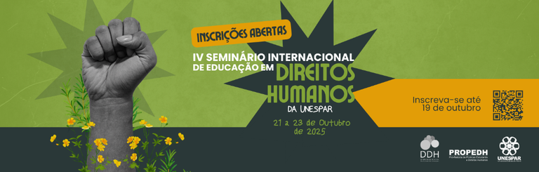 Inscrições abertas para IV Seminário Internacional de Direitos Humanos