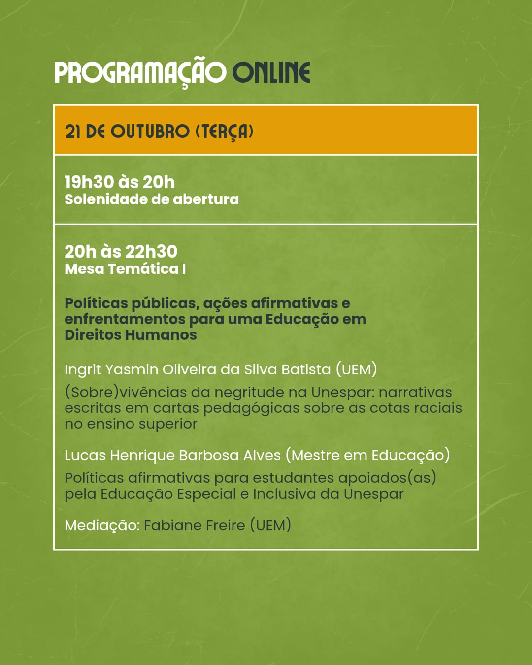 Inscrições abertas para IV Seminário Internacional de Direitos Humanos