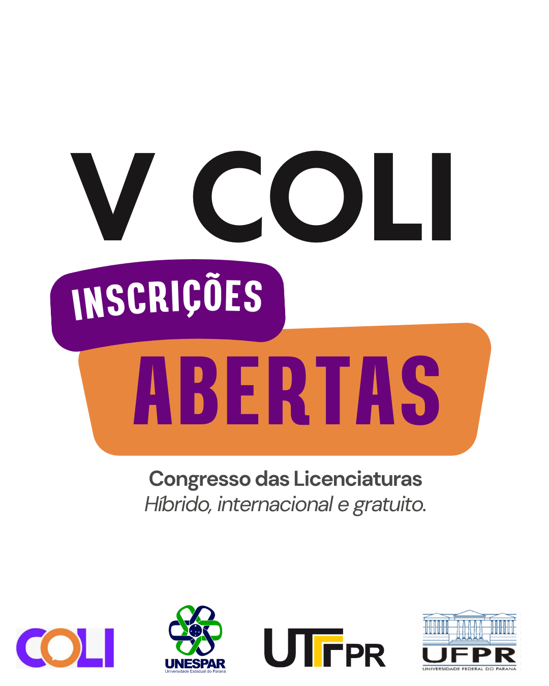 Inscrições abertas para o V Congresso das Licenciaturas