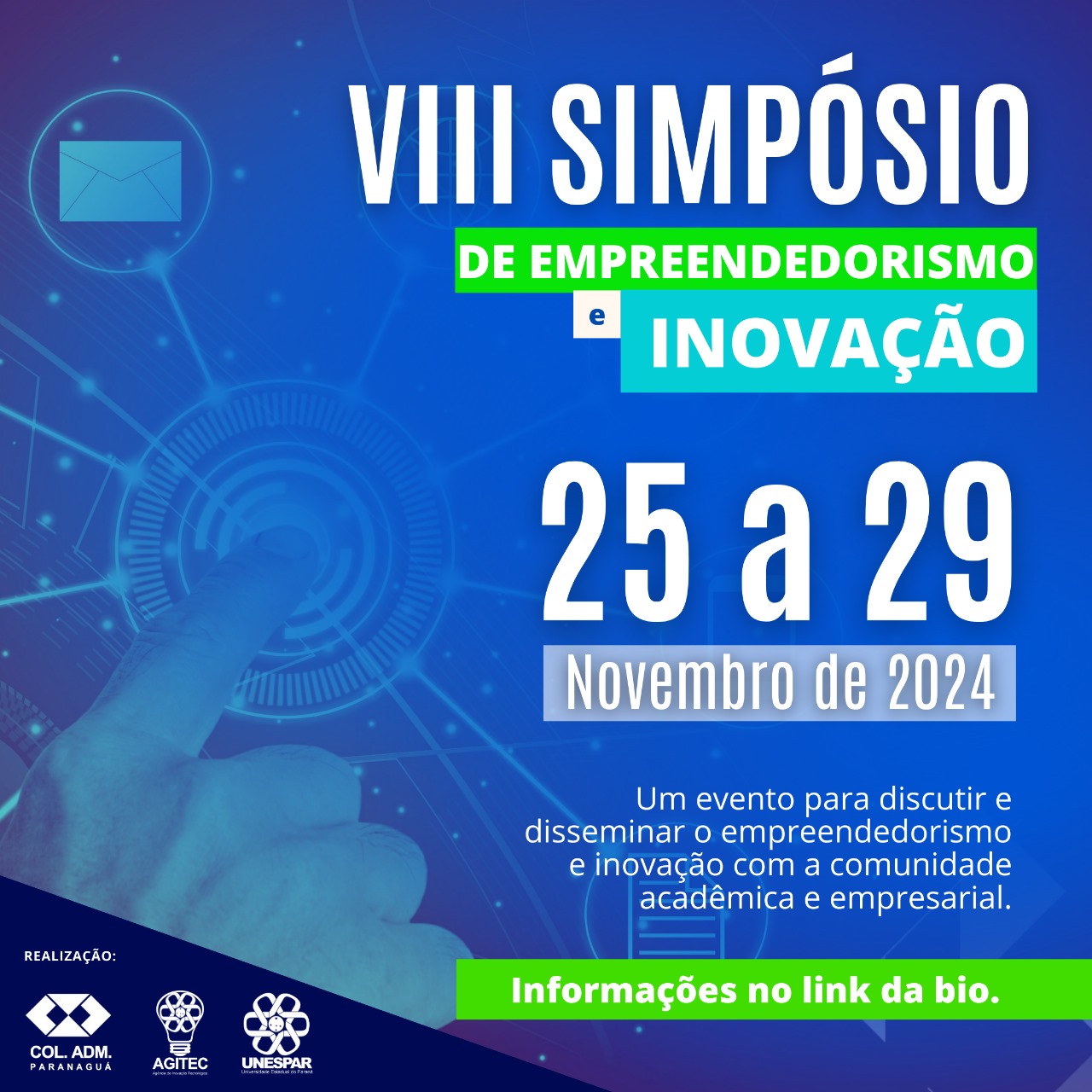 Inscrições abertas para VIII Simpósio de Empreendedorismo e Inovação