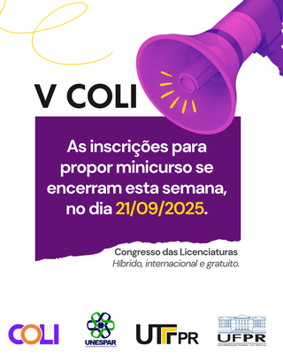 Envio de propostas de minicurso
