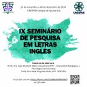 IX Seminário de Pesquisa em Letras Inglês - campus de Apucarana.