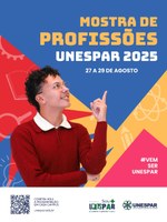 Mostra de Profissões 2025 da Unespar será realizada de 27 a 29 de agosto nos sete campi da instituição. Evento gratuito apresenta cursos, projetos e vivências universitárias a estudantes do ensino médio.
