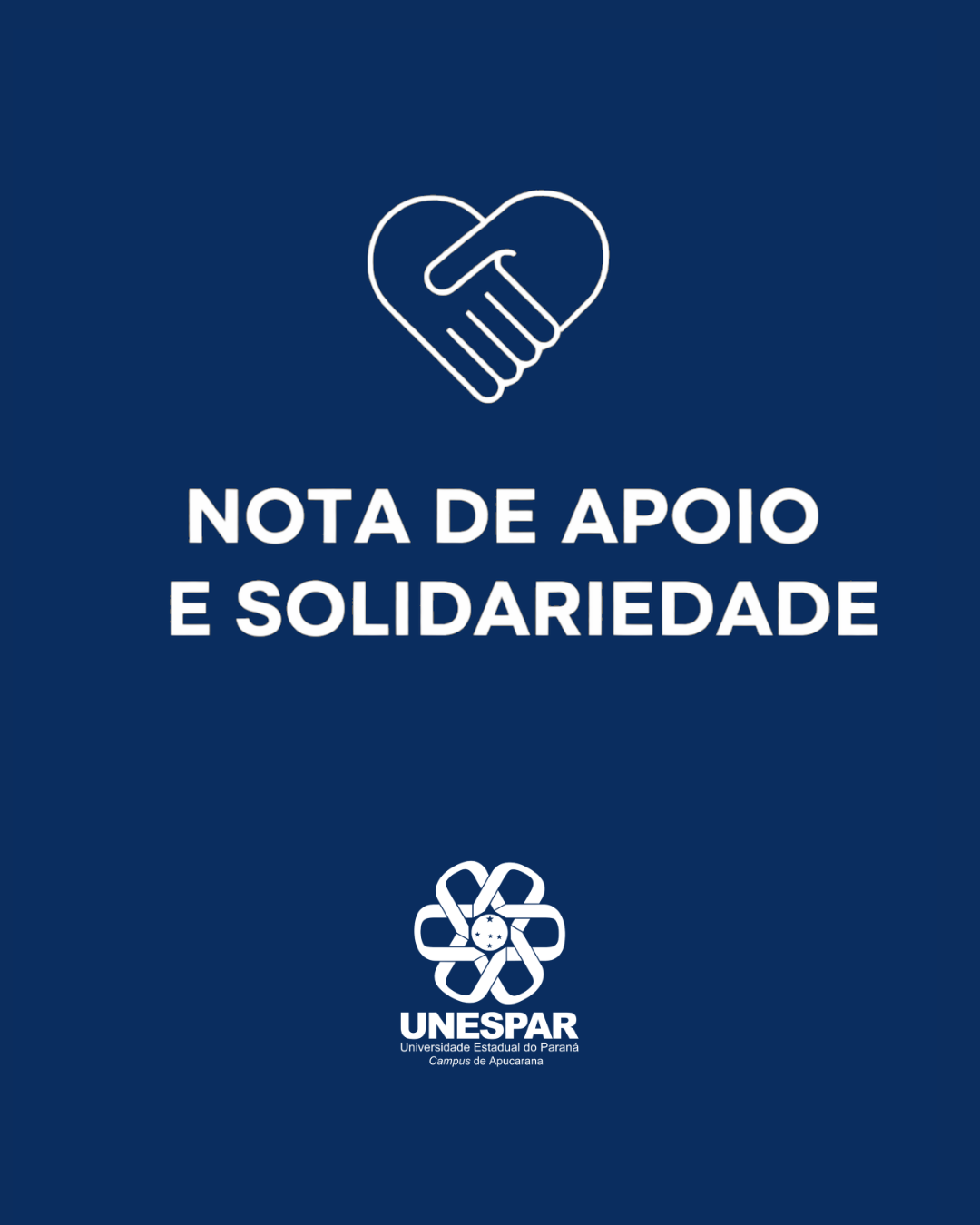 Nota de Apoio e Solidariedade