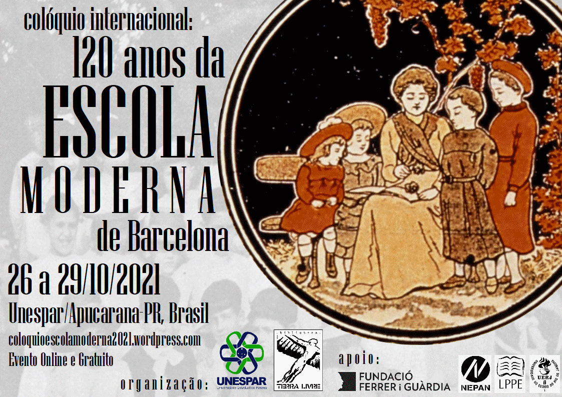 CARTAZ COLOQUIO ESCOLA MODERNA UNESPAR 2021