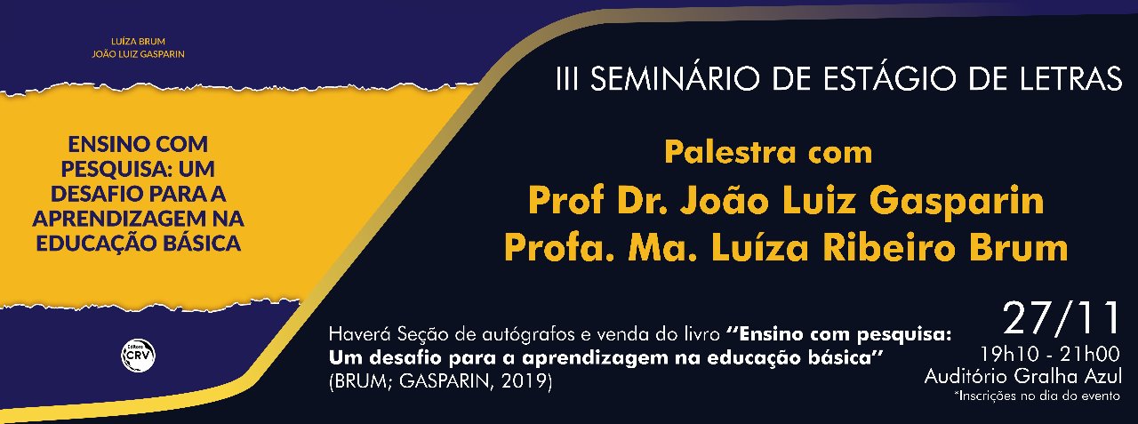 III Seminário de Estágio de Letras