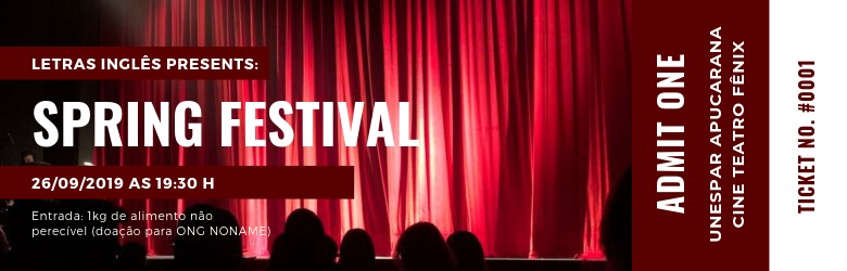 Letras Inglês presents: Spring Festival