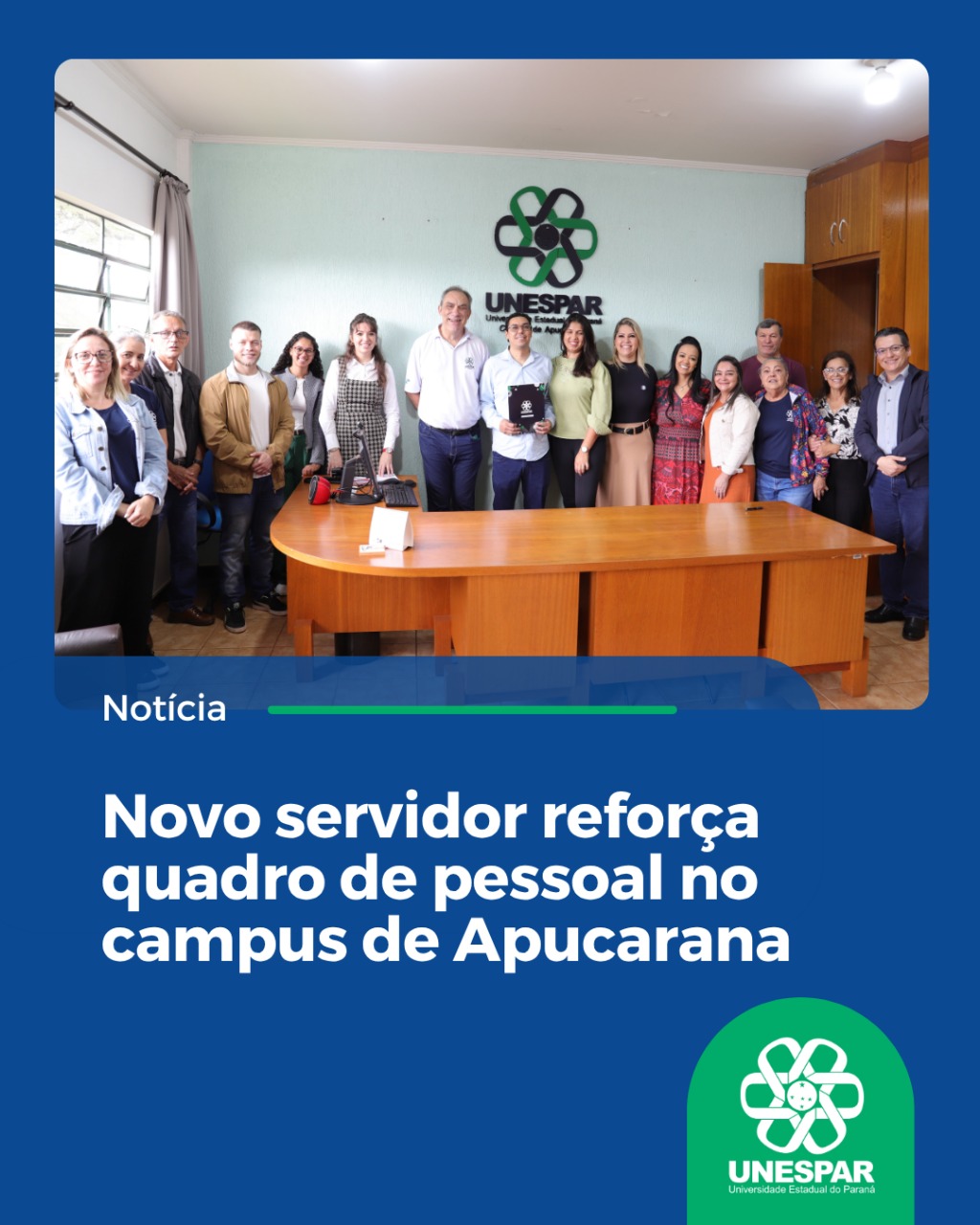 Novo servidor reforça quadro de pessoal no campus de Apucarana