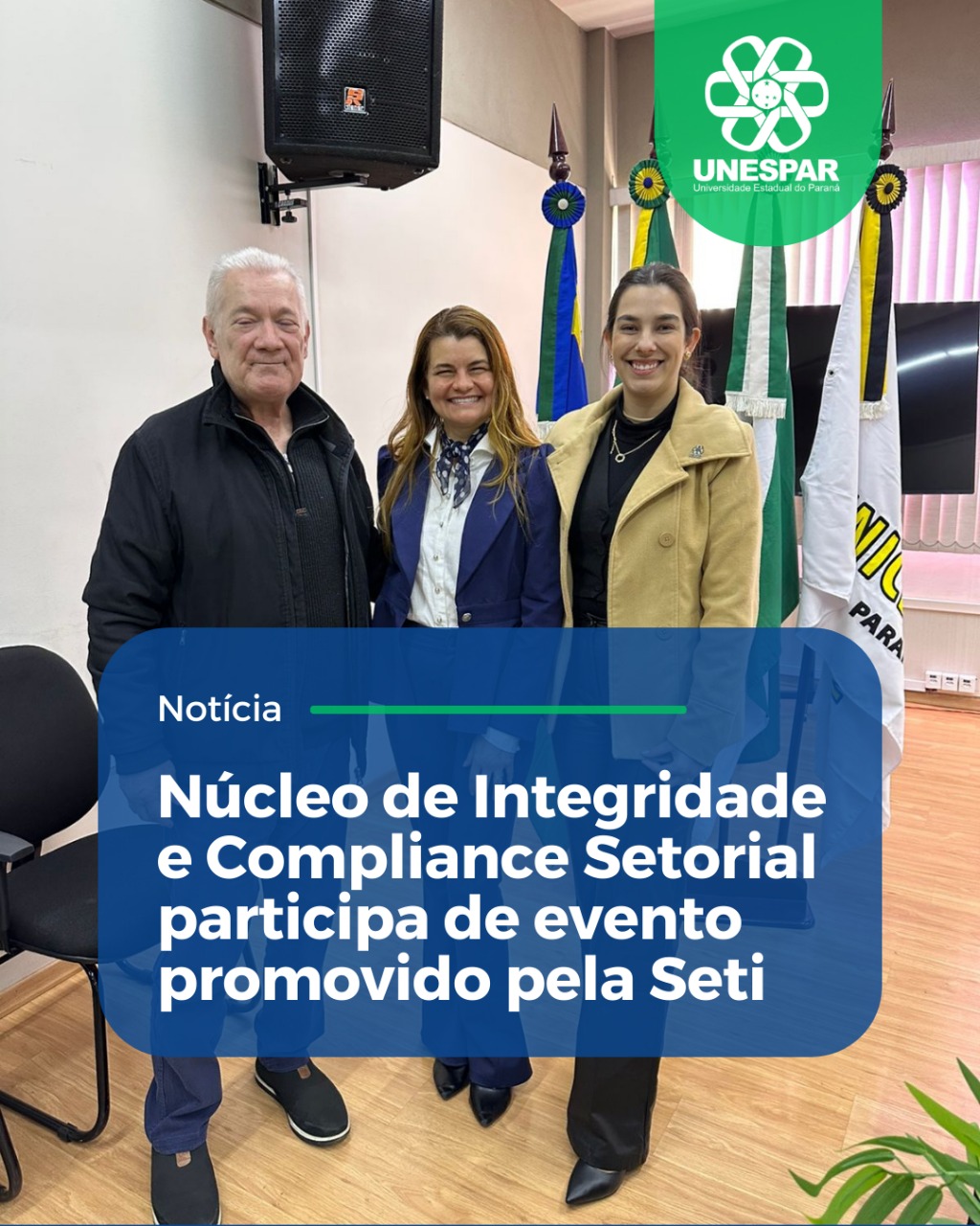 Núcleo de Integridade e Compliance Setorial participa de evento promovido pela Seti