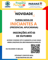 Turma presencial acontece aos sábados, com inscrições abertas até 3 de outubro
