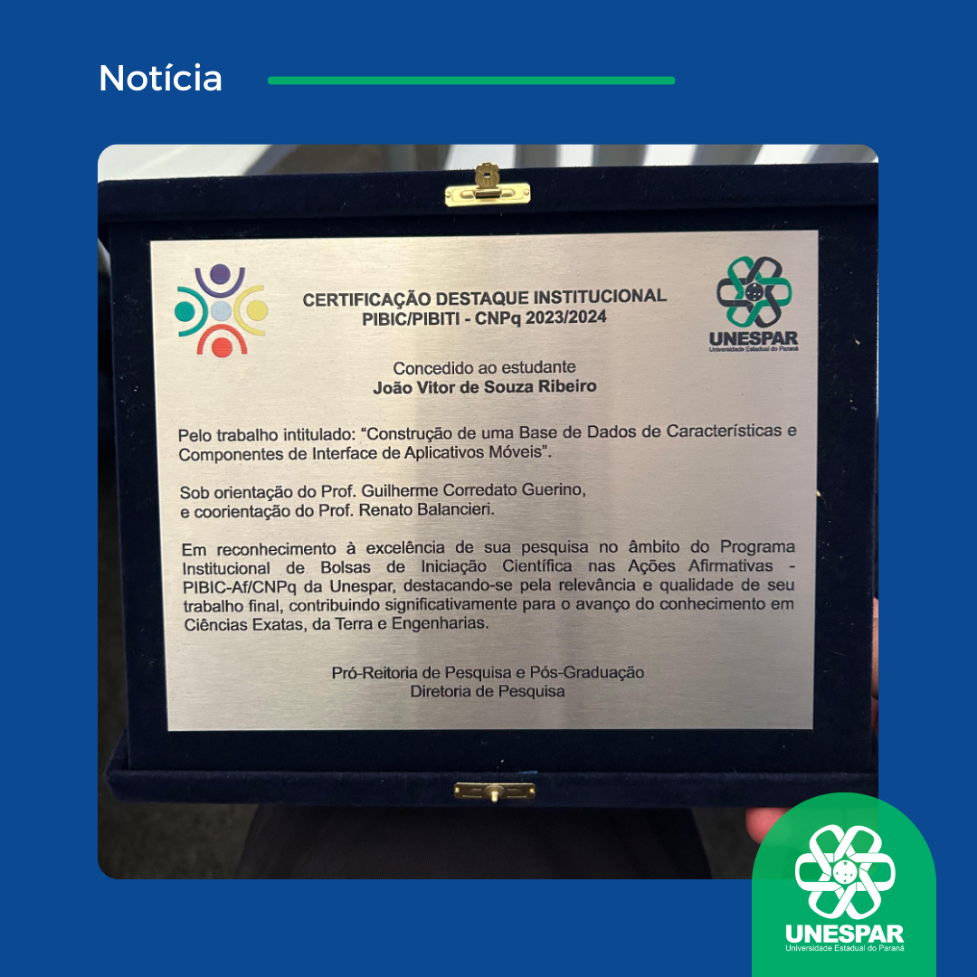 Pesquisas de Iniciação Científica desenvolvidas no Campus de Apucarana recebem certificação de Destaque Institucional PIBIC/CNPq