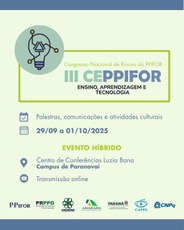 Evento ocorrerá de 29 de setembro a 1º de outubro no campus de Paranavaí